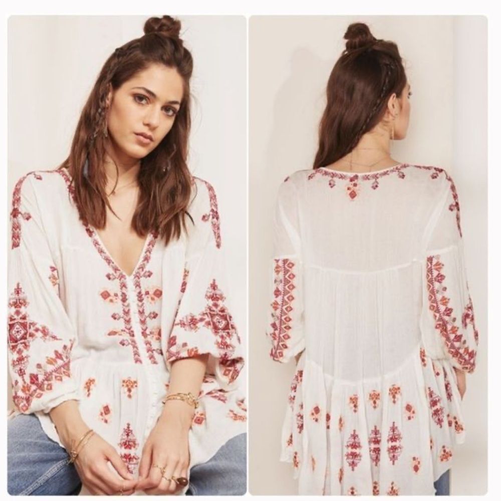 Free People Ariana Tunic White Size XS